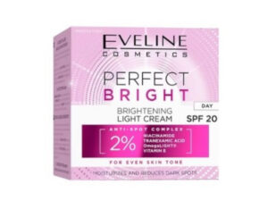 Eveline Perfect Bright rozjaśniający, lekki Krem do twarzy na dzień SPF20 50 ml
