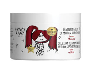 Crazy Hair galaretka do laminowania włosów średnioporowatych - wiśnia 300ml