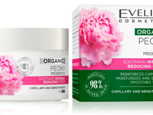Eveline Organic Peony Krem Łagodzący Do Twarzy Na Dzień i Noc 50ml