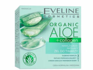 Eveline ORGANIC ALOE+COLLAGEN  Nawilżająco-matujący żel do twarzy 50ml