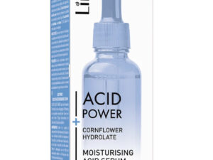 Lirene Dermoprogram Acid Power, Serum nawilżające z kwasem hialuronowym i hydrolatem z bławatka