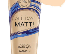 LIRENE All Day Matt! Podkład do twarzy, matujący, bez efektu maski, 14 Karmel