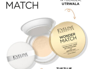 Eveline WONDER MATCH Puder utrwalający z ametystowym pyłkiem
