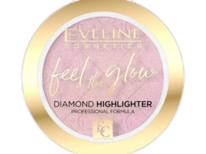 Eveline FEEL THE GLOW Rozświetlacz w kamieniu kolor 03 rose gold