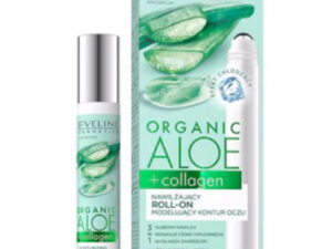 Eveline ORGANIC ALOE+COLLAGEN Nawilżający roll-on modelujący kontur oczu
