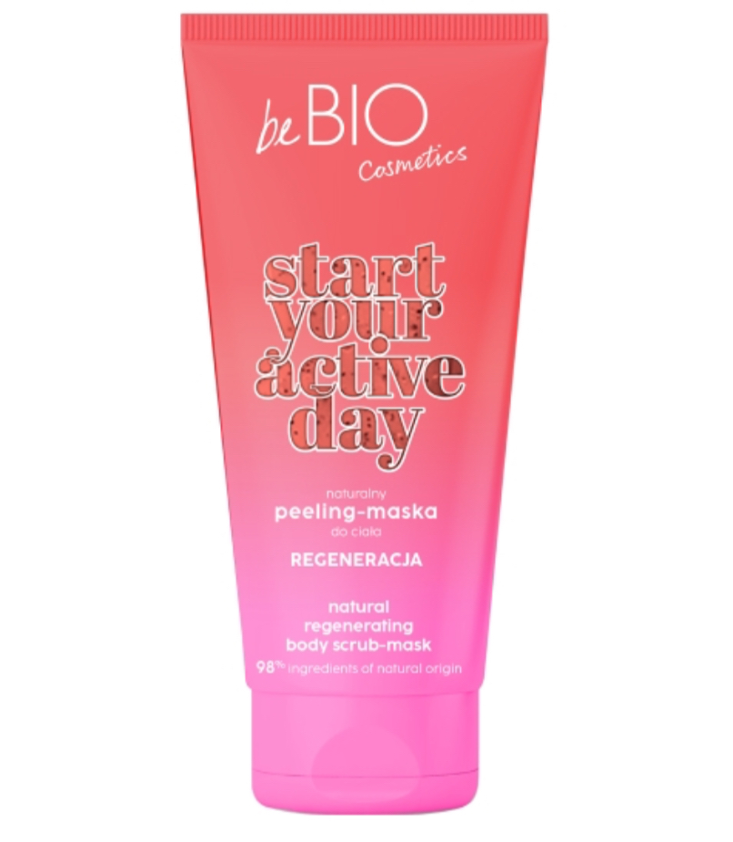 beBio Naturalny peeling-maska do ciała Start Your Active Day REGENERACJA 200 ml