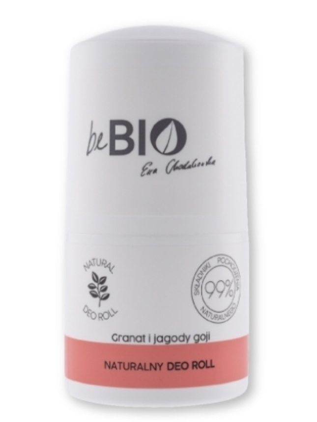 BeBio Naturalny dezodorant deo roll-on Granat i Jagody Goji