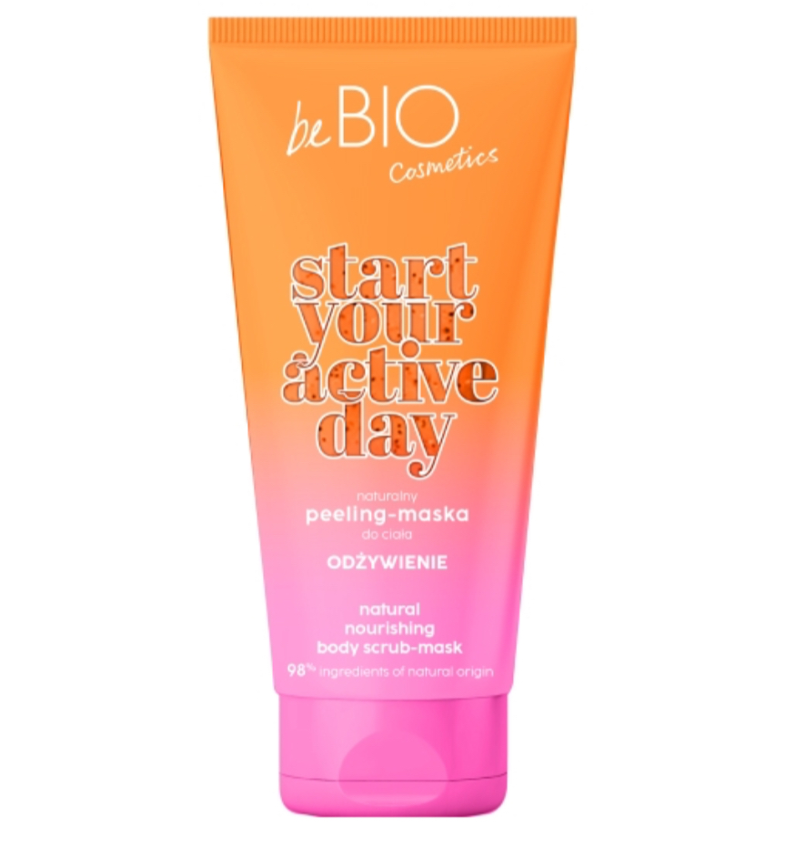 beBio Naturalny peeling-maska do ciała Start Your Active Day ODŻYWIENIE 200 ml