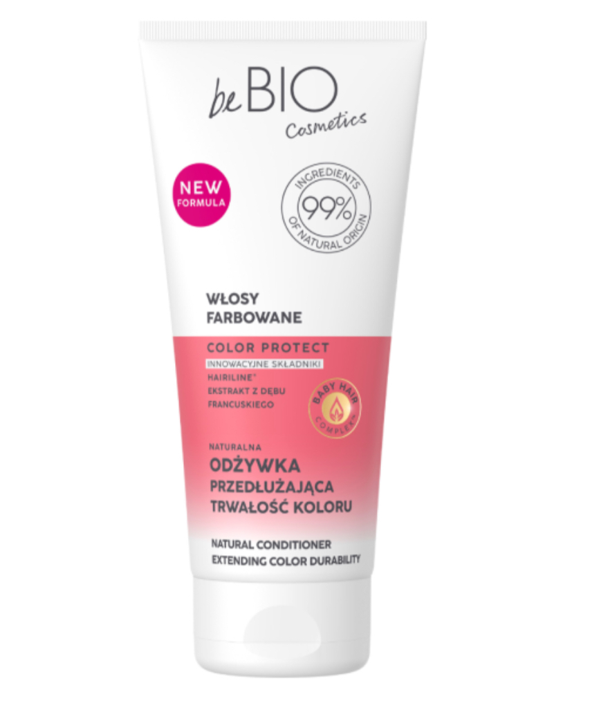 beBio Naturalna odżywka do włosów farbowanych 200ml
