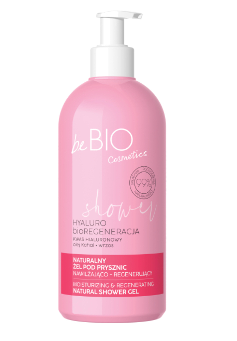 beBio Naturalny żel pod prysznic HYALURO bioREGENERACJA 350ml