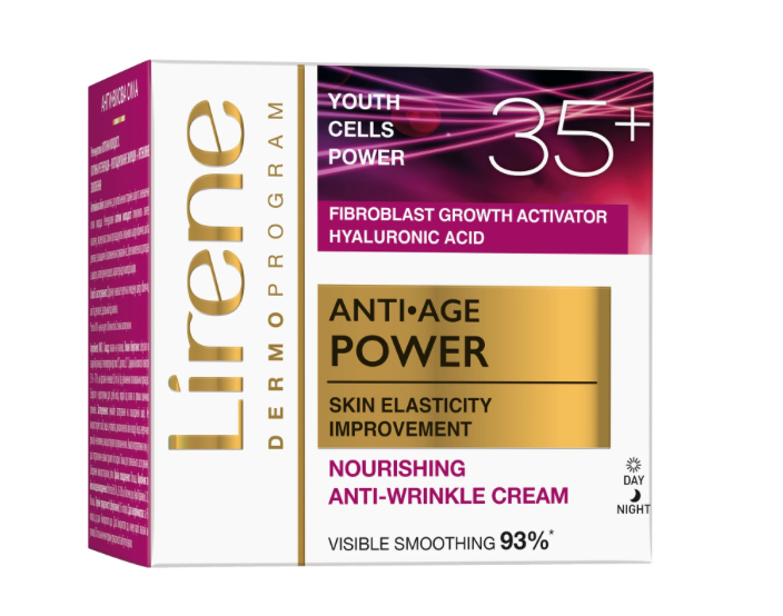 Lirene Anti Age Power ujędrniający krem wygładzający 35+ 50 ml