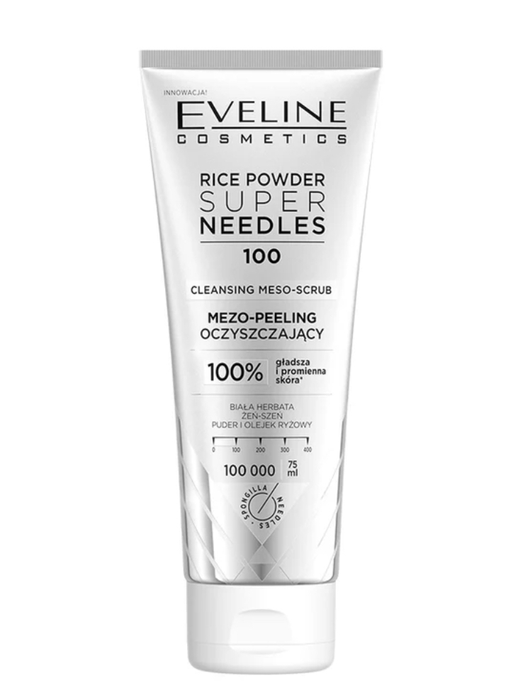 Eveline SUPER NEEDLES Rice powder 100 Mezo-peeling oczyszczający