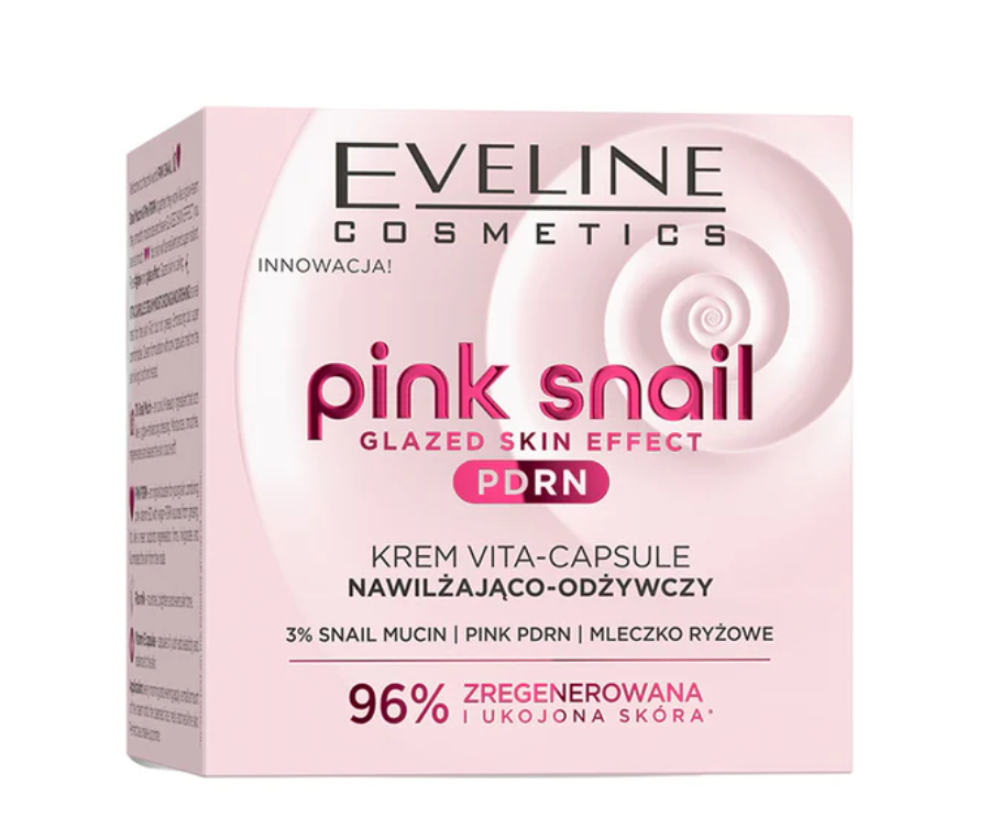 Eveline PINK SNAIL Krem nawilżająco–odżywczy