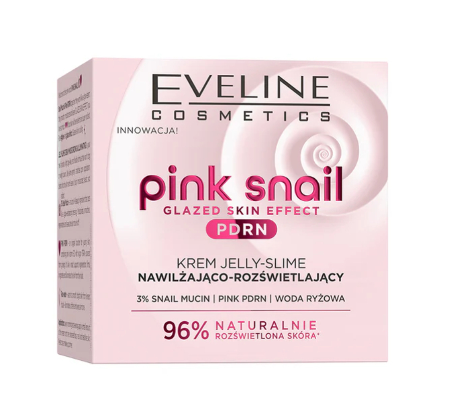 Eveline PINK SNAIL Krem nawilżająco – rozświetlający Jelly Slime