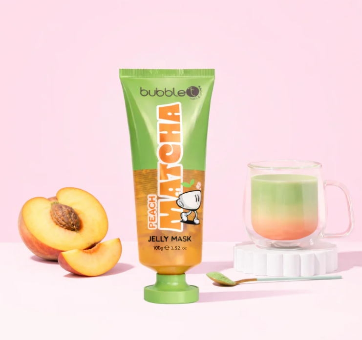 Peach Matcha żelowa maska do twarzy 100g