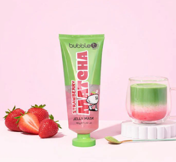 Strawberry Matcha żelowa maska do twarzy 100g
