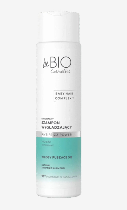 beBio BABY HAIR COMPLEX Naturalny szampon wygładzający ANTIFRIZZ POWER 300 ml