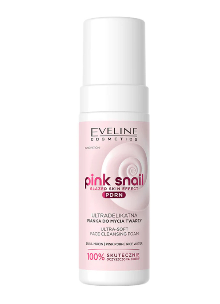 Eveline PINK SNAIL Ultradelikatna pianka do mycia twarzy