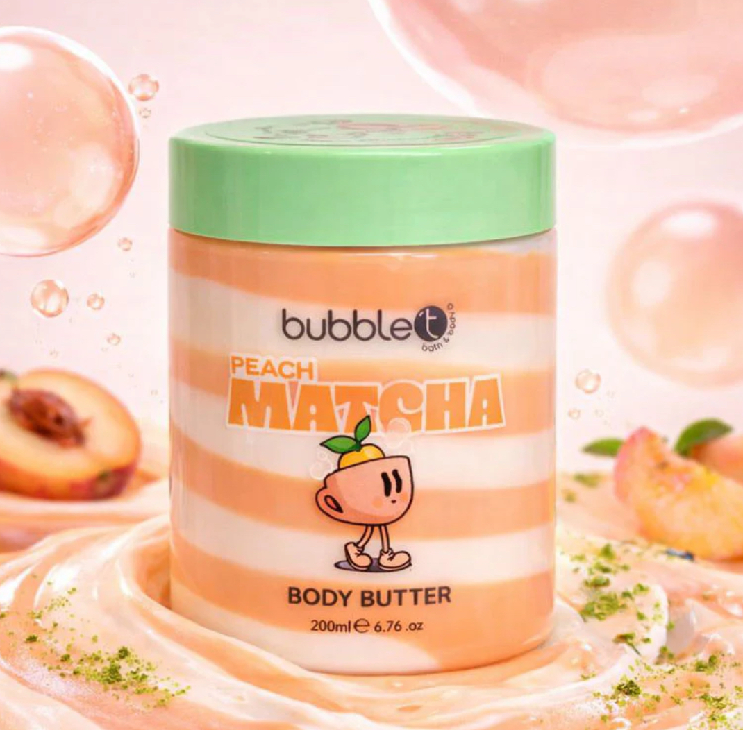 Bubble T Cosmetics Peach   Matcha   Body Butter   (200ml)