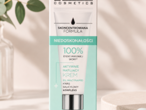 Eveline Cosmetics Skoncentrowana Formuła Niedoskonałości – Aktywnie Matujący Krem z 5% Niacynamidem i Kwasem Salicylowym