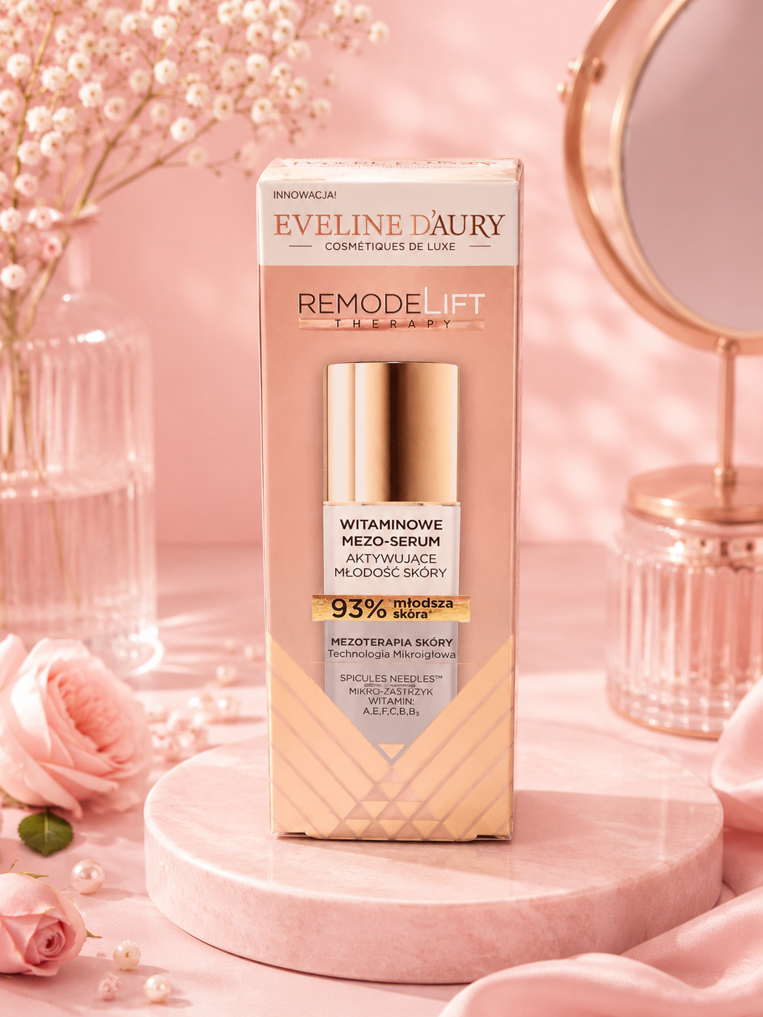 Eveline D’Aury RemodelLift Therapy – Witaminowe Mezo-Serum Aktywujące Młodość Skóry