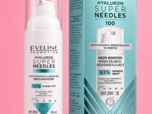 Eveline Cosmetics Hyaluron Super Needles 100 – nawilżająco-rozświetlający mezo-booster