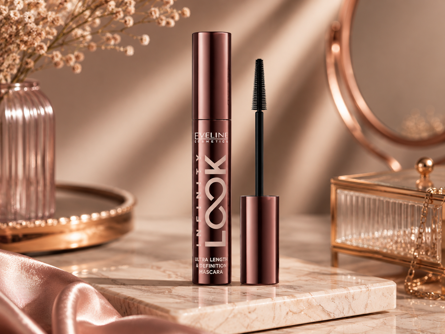 Eveline Cosmetics Infinity Look Ultra Length & Definition Mascara – Tusz do rzęs wydłużający i rozdzielający