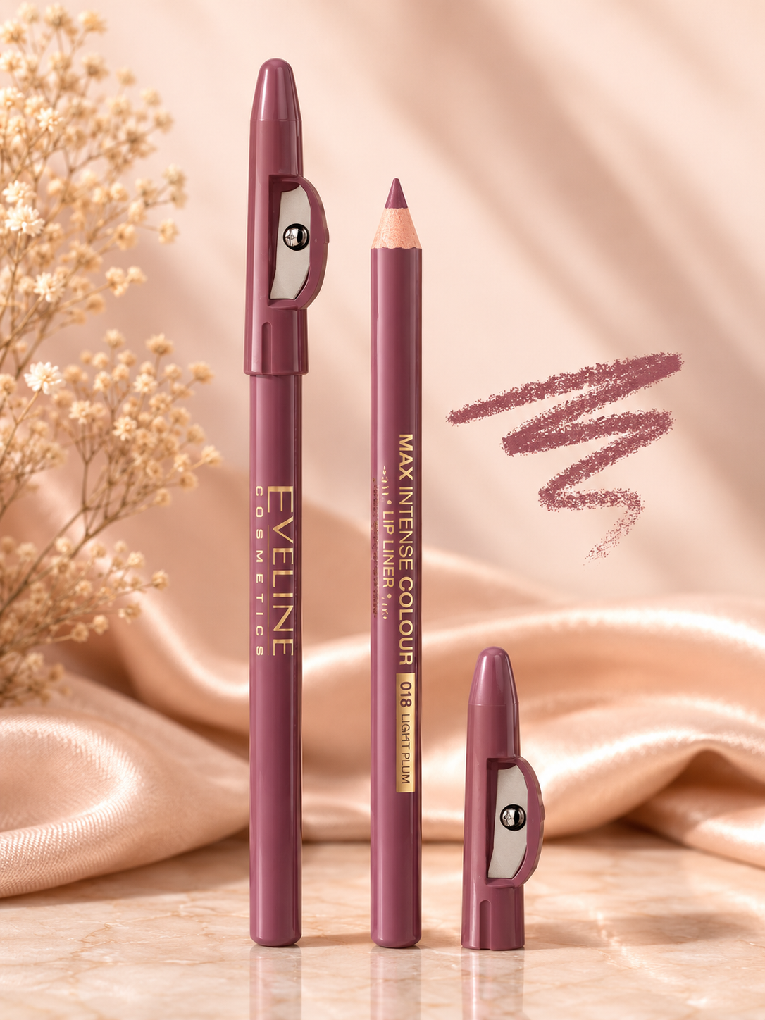Eveline Max Intense Colour Lip Liner 018 Light Plum – konturówka do ust