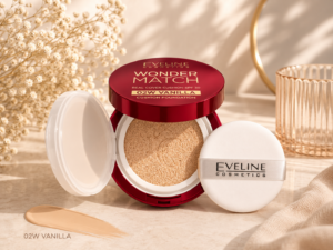 Eveline Cosmetics Wonder Match Cushion Foundation SPF 30 – 02W Vanilla