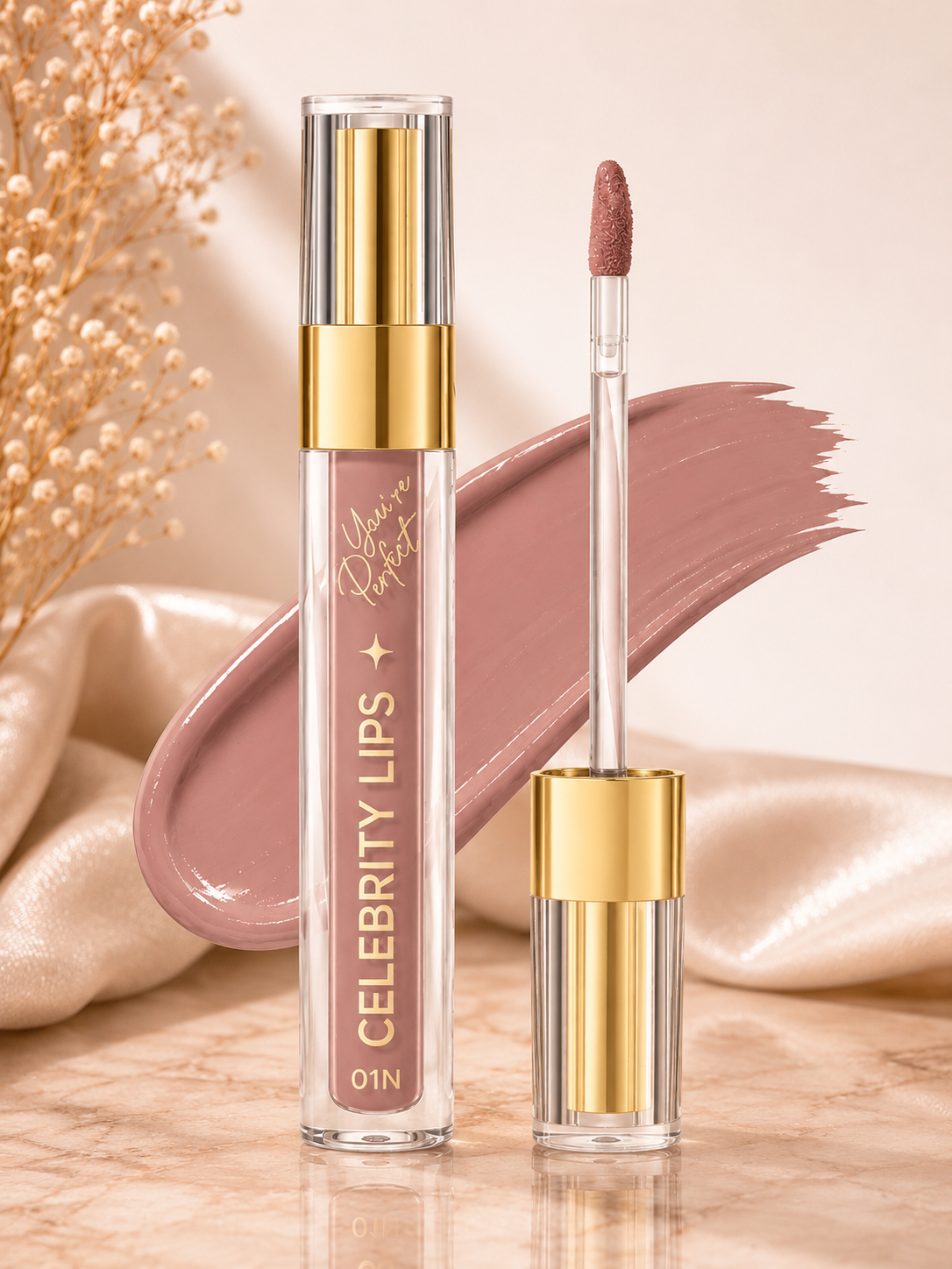 Eveline Cosmetics Celebrity Lips 01N – pomadka w płynie