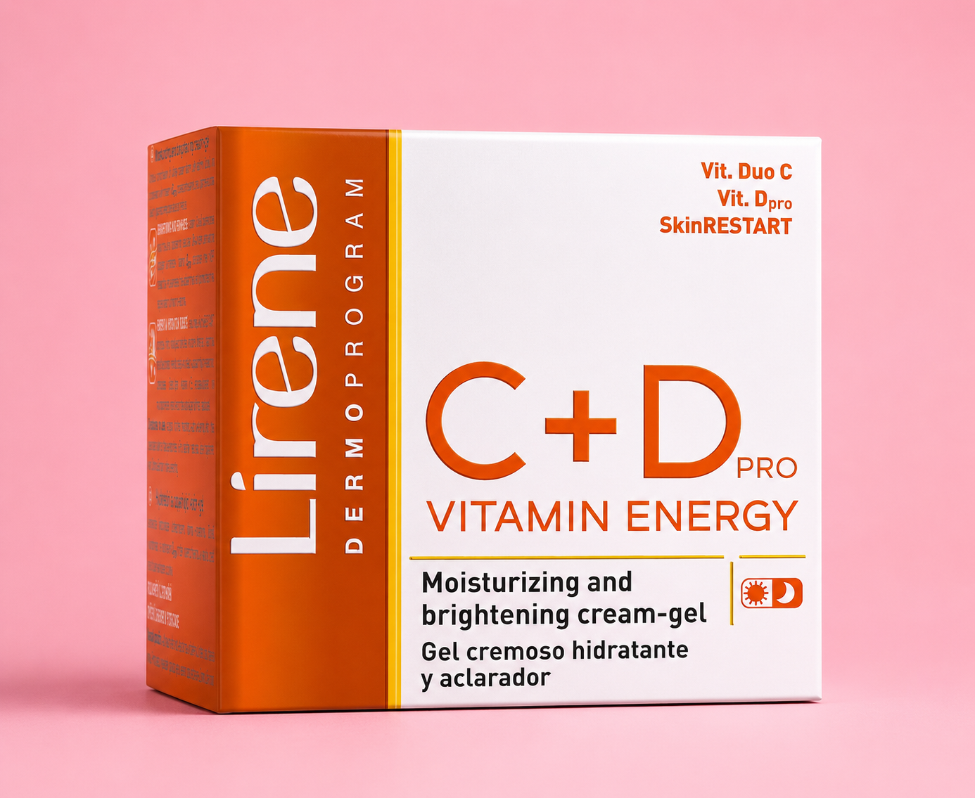 Lirene Dermoprogram C + D Pro Vitamin Energy – nawilżająco-rozświetlający krem-żel