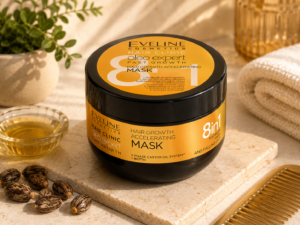 Eveline Cosmetics Hair Clinic Oleo Expert Fast Growth – Maska Przyspieszająca Wzrost Włosów 8w1 500ml