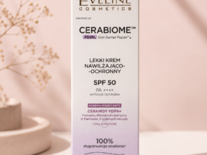 Eveline Cosmetics Cerabiome PDRN Skin Barrier Repair – Lekki krem nawilżająco-ochronny SPF 50 PA++++