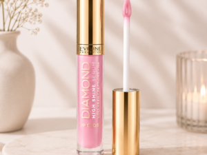 Eveline Cosmetics Diamond High Shine Serum Lip Gloss – Baby Pink 