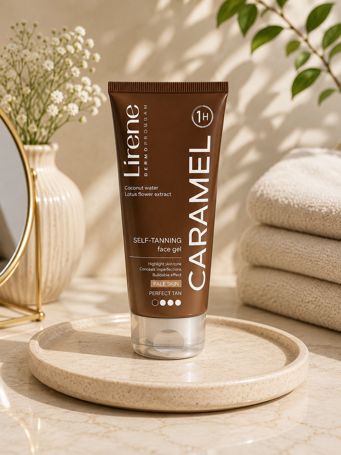 Lirene Perfect Tan Caramel – Samoopalający Żel do Twarzy 75ml
