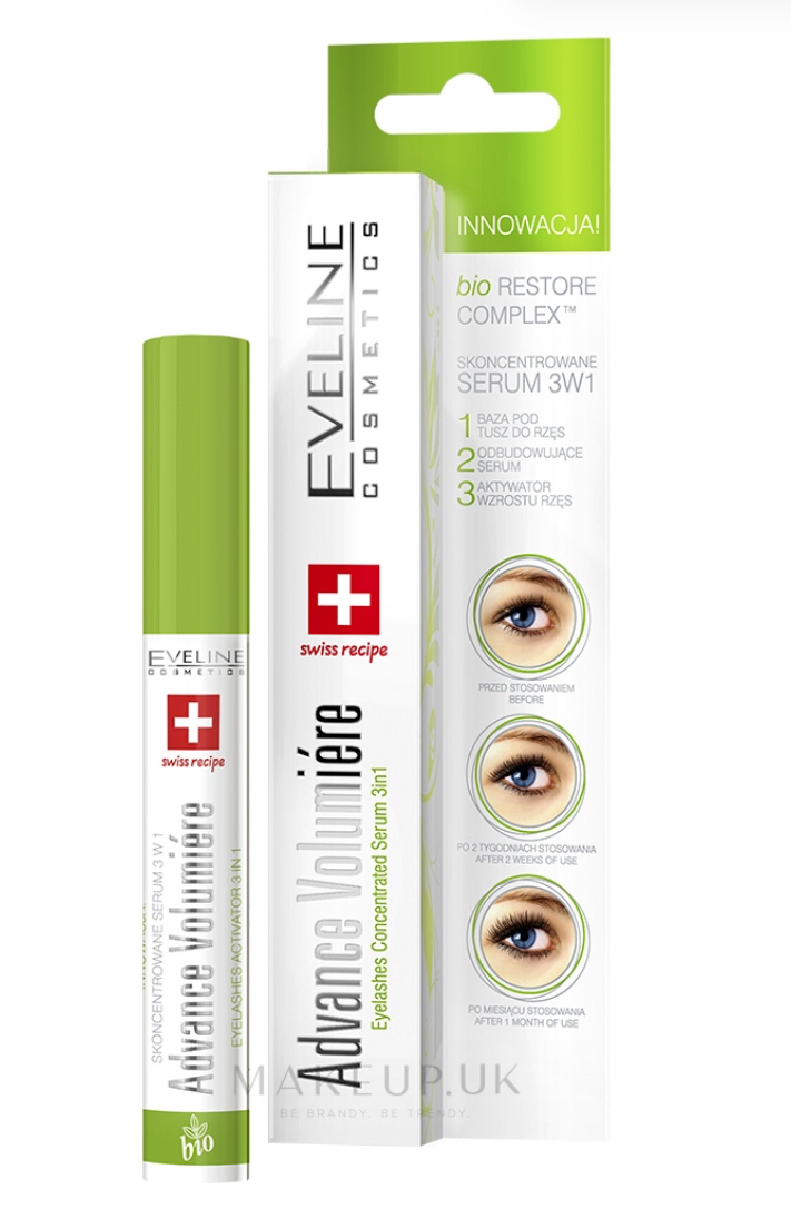 Eveline Cosmetics Advance Volumière Serum 3w1 do Rzęs