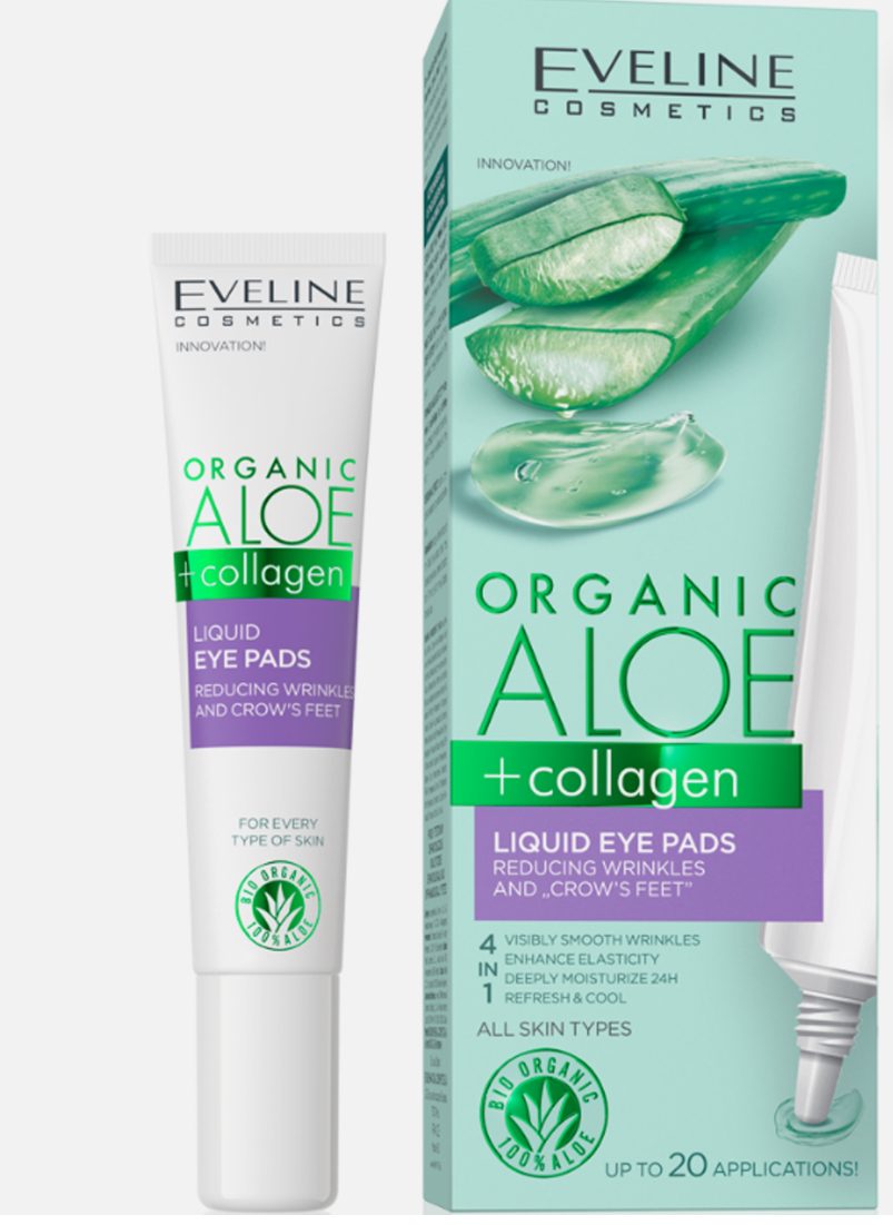 Eveline cosmetics płynne płatki pod oczy