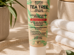 Eveline Cosmetics Botanic Expert Tea Tree – Matujący i ochronny podkład antybakteryjny 03 Light Beige