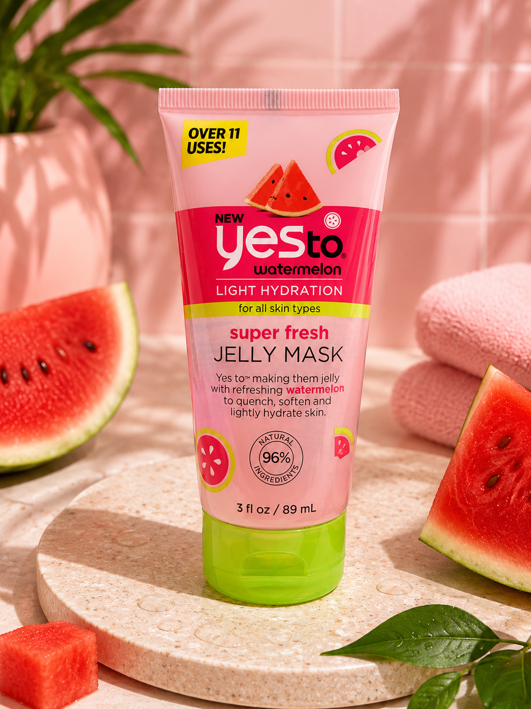 Yes To Watermelon Super Fresh Jelly Mask – Odświeżająca galaretkowa maseczka z arbuzem 89 ml