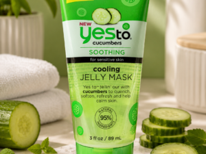 Yes To Cucumbers Cooling Jelly Mask – Chłodząca galaretkowa maseczka z ogórkiem do cery wrażliwej 89 ml