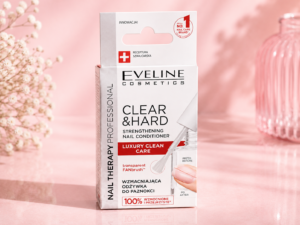 Eveline Cosmetics Nail Therapy Professional Clear & Hard – Wzmacniająca Odżywka do Paznokci