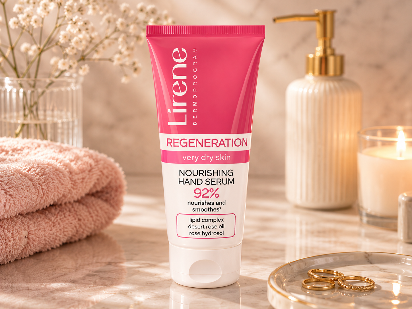 Lirene Dermoprogram Regeneration – Odżywcze Serum do Rąk do Bardzo Suchej Skóry