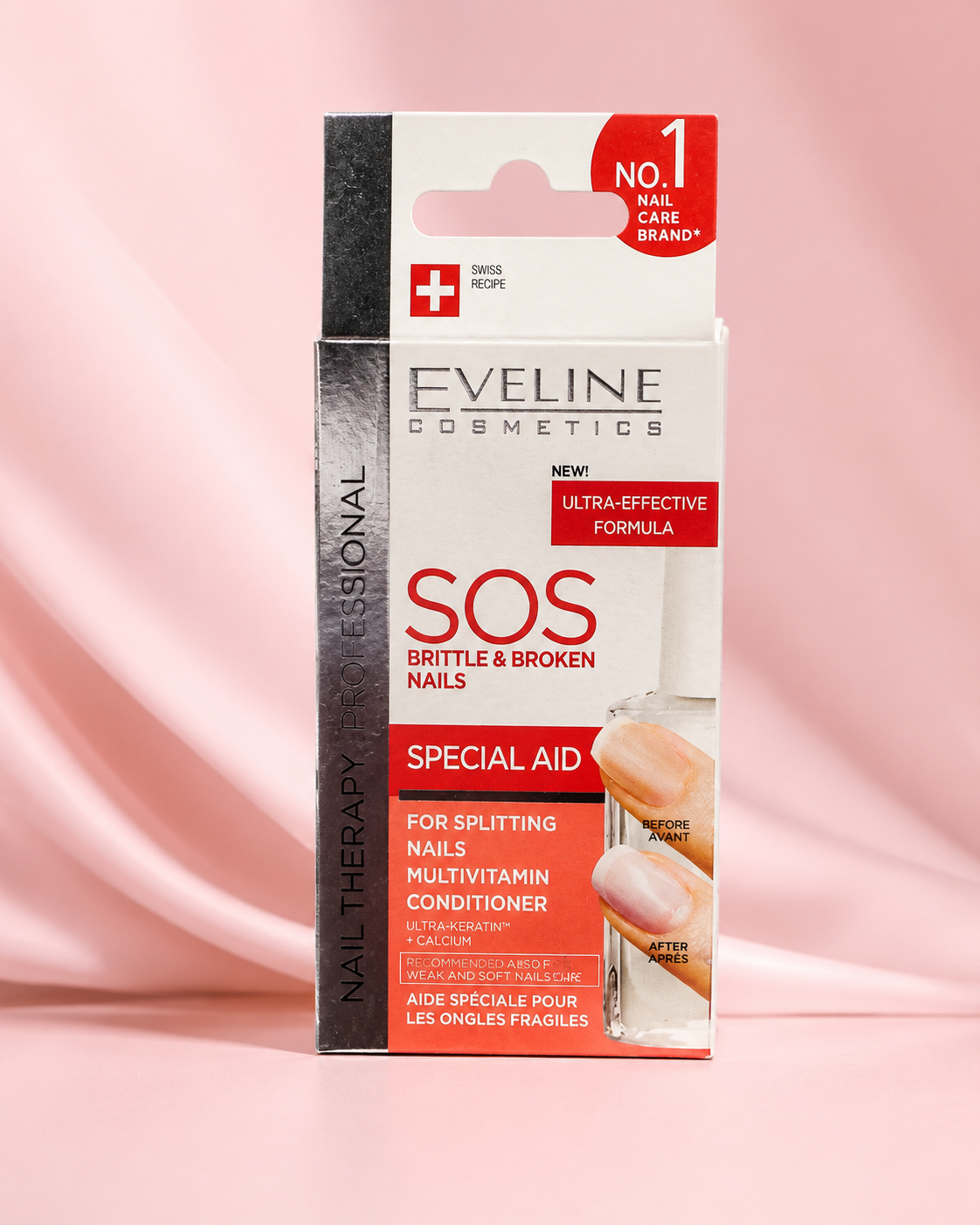 Eveline Cosmetics SOS Brittle & Broken Nails – Odżywka do kruchych i łamliwych paznokci 12 ml