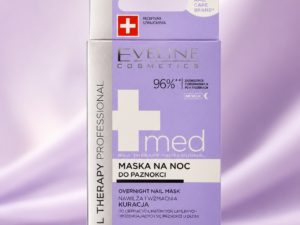 Eveline Cosmetics Nail Therapy Professional +Med Maska na noc do paznokci