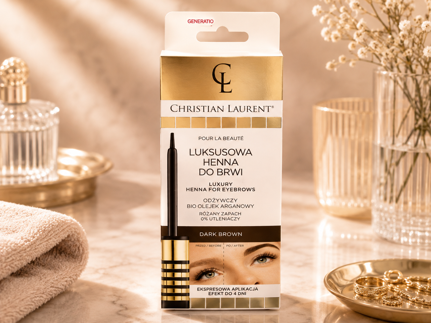 Christian Laurent Pour La Beauté – Luksusowa Henna do Brwi Dark Brown
