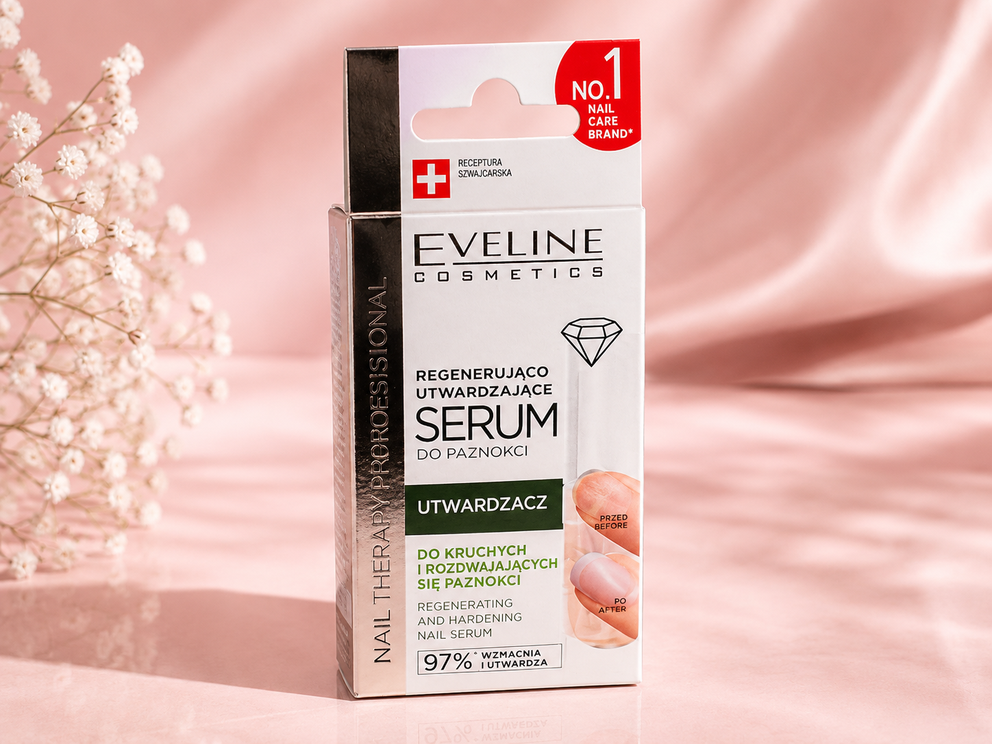 Eveline Cosmetics Nail Therapy Professional – Regenerująco-Utwardzające Serum do Paznokci
