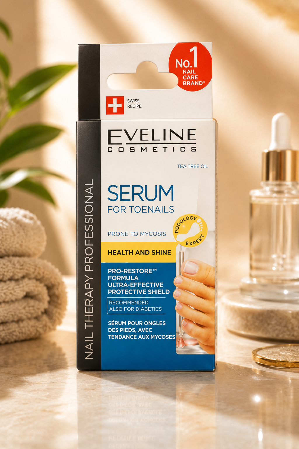 Eveline Cosmetics Nail Therapy Professional – Serum do Paznokci u Stóp ze Skłonnością do Grzybicy