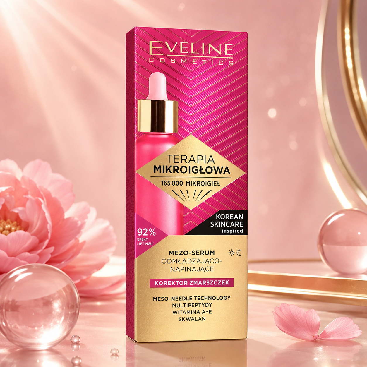 Eveline Cosmetics Terapia Mikroigłowa Mezo-Serum Odmładzająco-Napinające