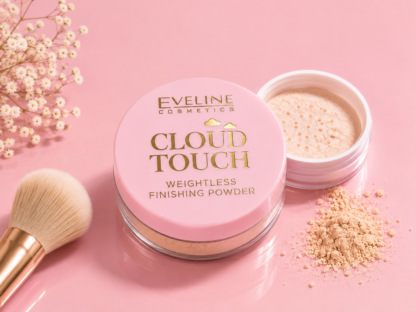 Eveline Cosmetics Cloud Touch Weightless Finishing Powder – lekki puder wykończeniowy