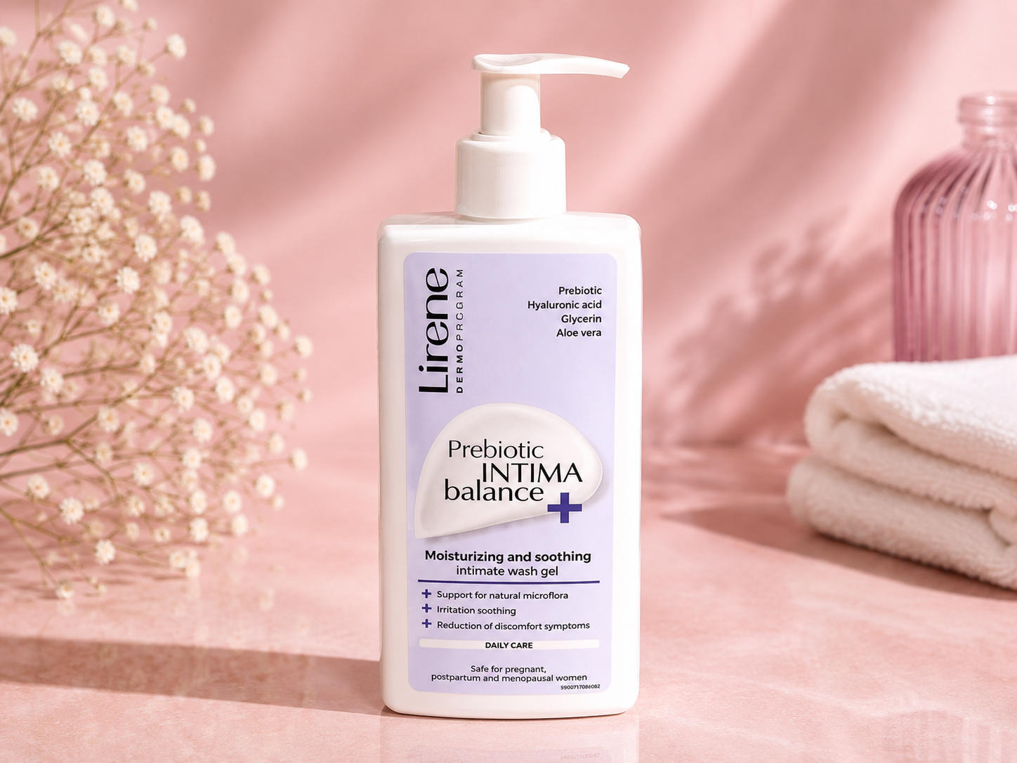 Lirene Dermoprogram Prebiotic Intima Balance+ – Nawilżający i Kojący Żel do Higieny Intymnej